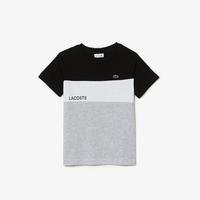 Lacoste Chlapčenské tričko  s farebným blokom z bavlnenej tkaninyNUA