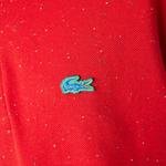 Lacoste męska koszulka polo z piki bawełnianej z nakrapianym nadrukiem Classic Fit