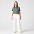 Lacoste Women's Regular Fit Contrast Collar Monogram Print Polo Shirt7M4