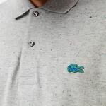 Lacoste męska koszulka polo z piki bawełnianej z nakrapianym nadrukiem Classic Fit
