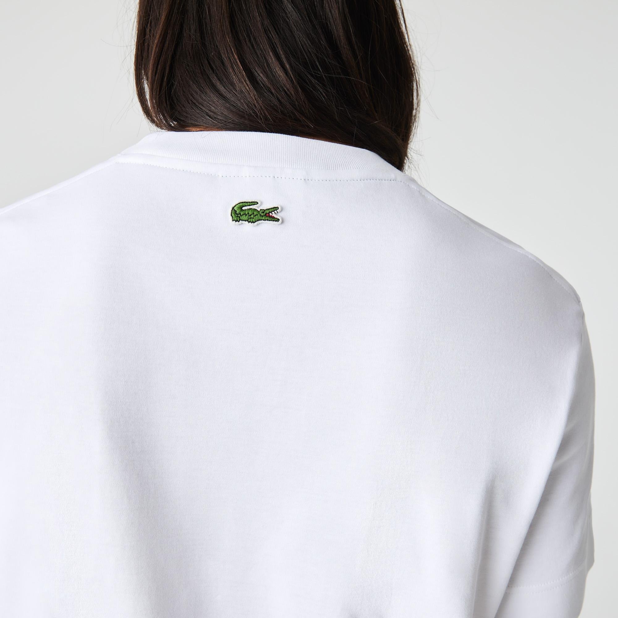 Lacoste férfi relaxed fit azonos árnyalatú márkajelzéssel ellátott pamut póló