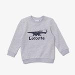 Lacoste gyermek krokodil lenyomatos kerek nyakú pulóver