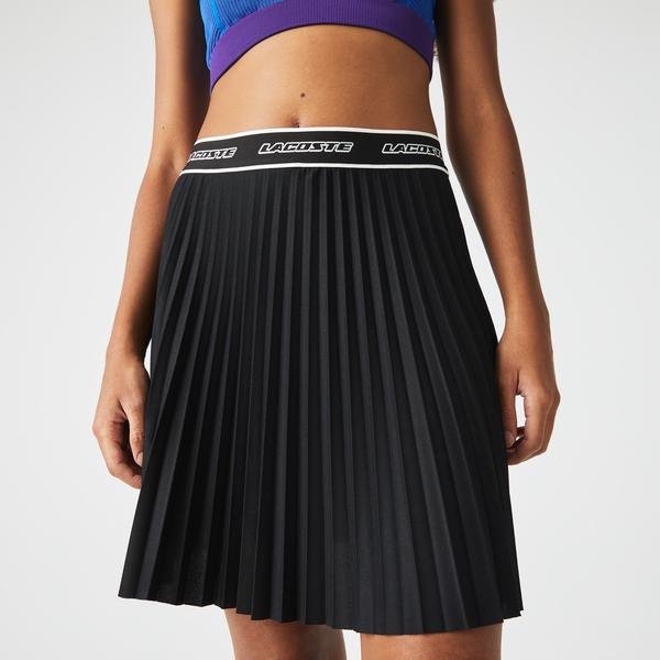 Lacoste Women's  Elasticised Waist Short Pleated Skirt