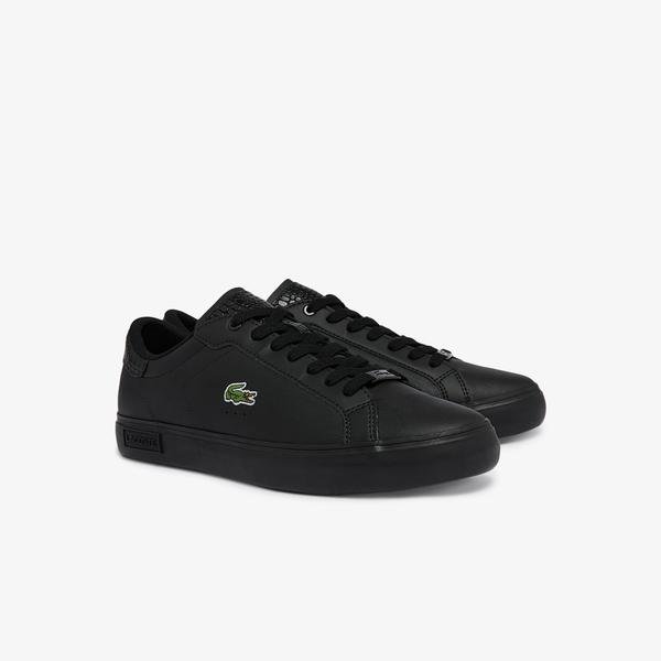 Lacoste Men's Powercourt Burnished Leather Sneakers