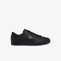 Lacoste Men's Powercourt Burnished Leather Sneakers02H
