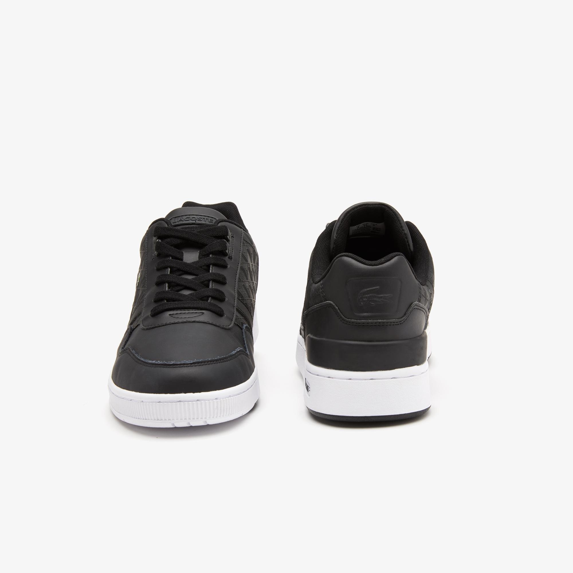 Lacoste T-Clip Erkek Monogram Siyah Sneaker. 6
