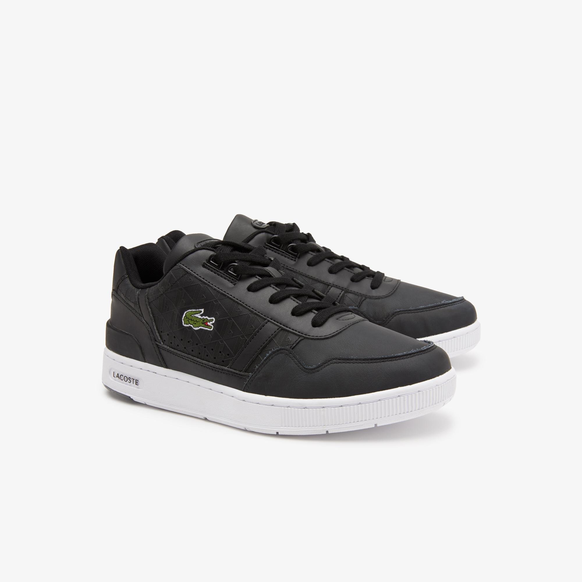 Lacoste T-Clip Erkek Monogram Siyah Sneaker. 2