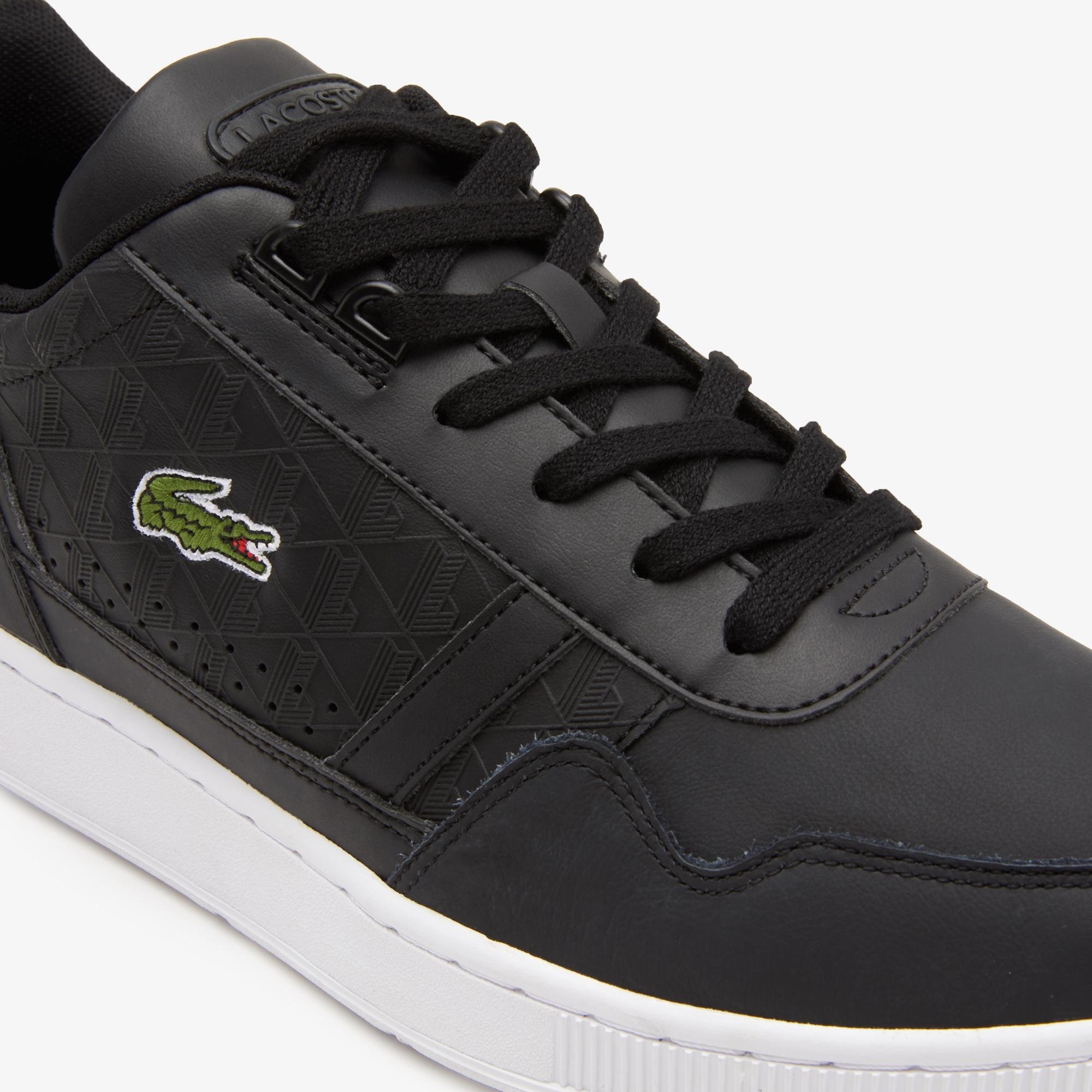Lacoste T-Clip Erkek Monogram Siyah Sneaker. 7