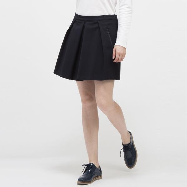 Lacoste Women's Wool Jersey Flare Sweater Skirt