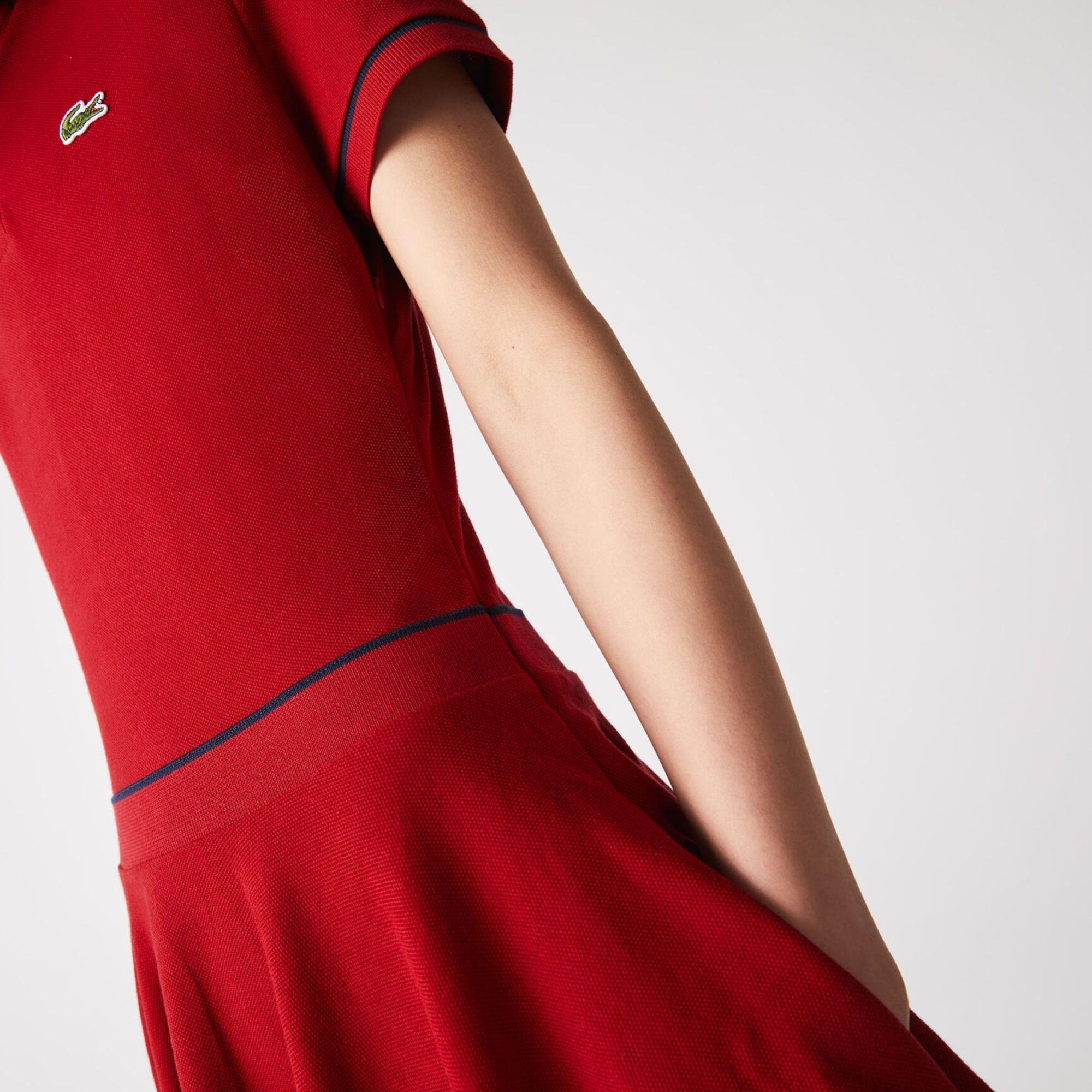 Lacoste сукня жіноча Organic Cotton Petit Piqué Polo