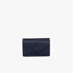 Lacoste Women's Chantaco Piqué Leather Credit Card Holder