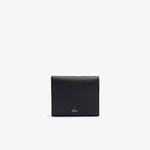 Lacoste Men?s Soft Matte Small Grained Leather Foldable Wallet