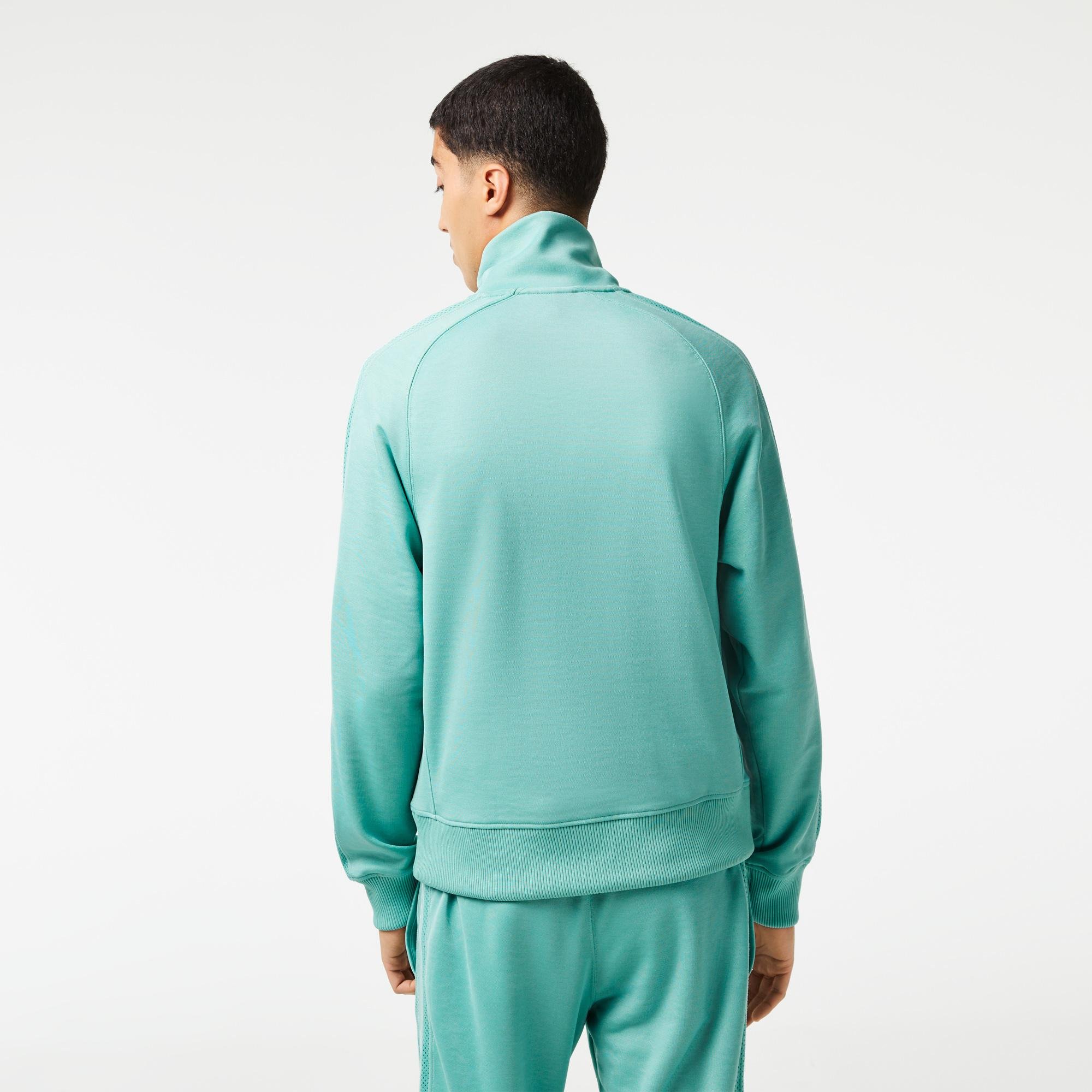 Lacoste Men’s  Regular Fit Zipped Piqué Sweatshirt
