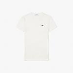 Lacoste damski T-shirt z bawełny organicznej Slim Fit