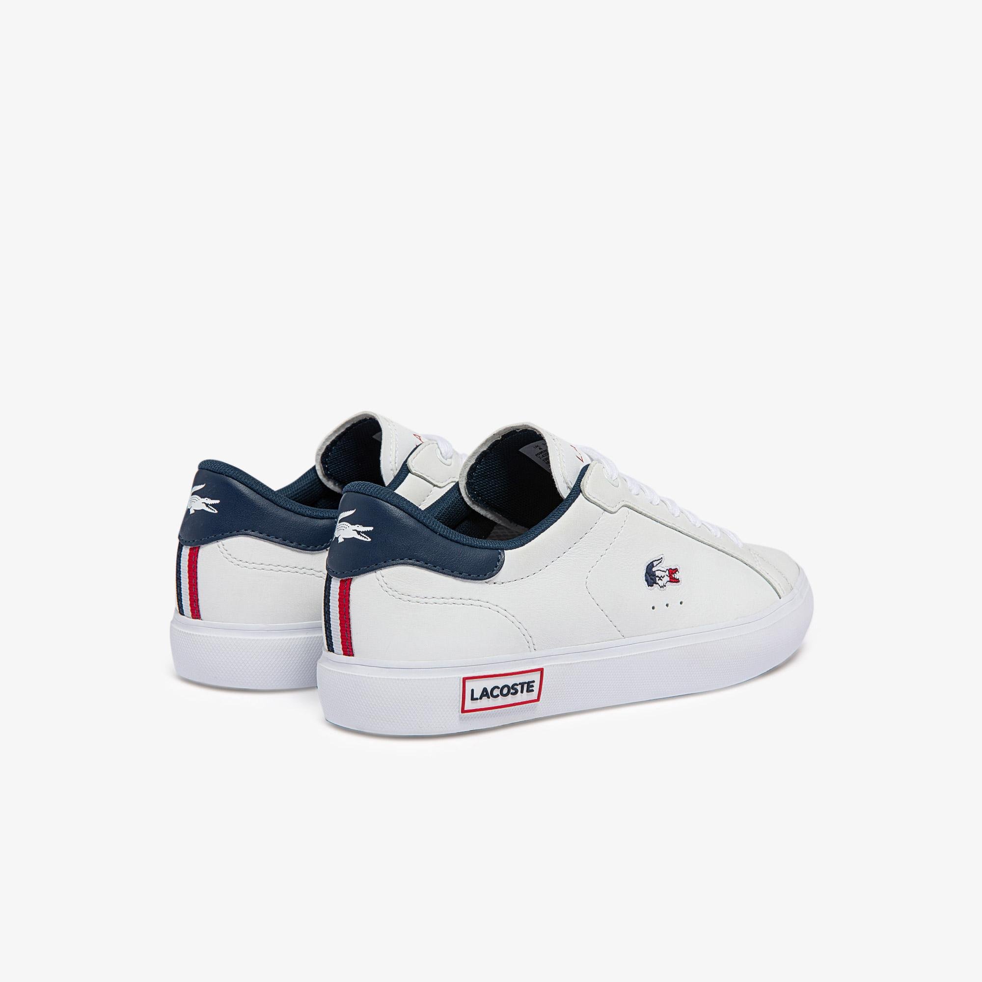 Lacoste Women's tri-color Powercourt leather trainers