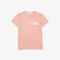 Lacoste damski T-shirt z dżerseju z bawełny organicznej Slim FitADQ