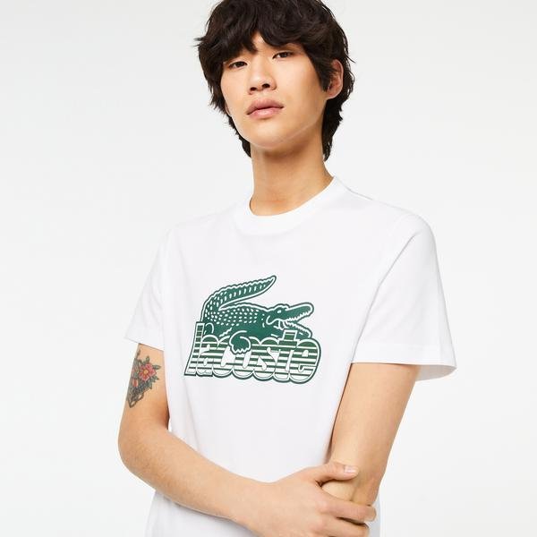 Lacoste Men’s Cotton Jersey Print T-shirt