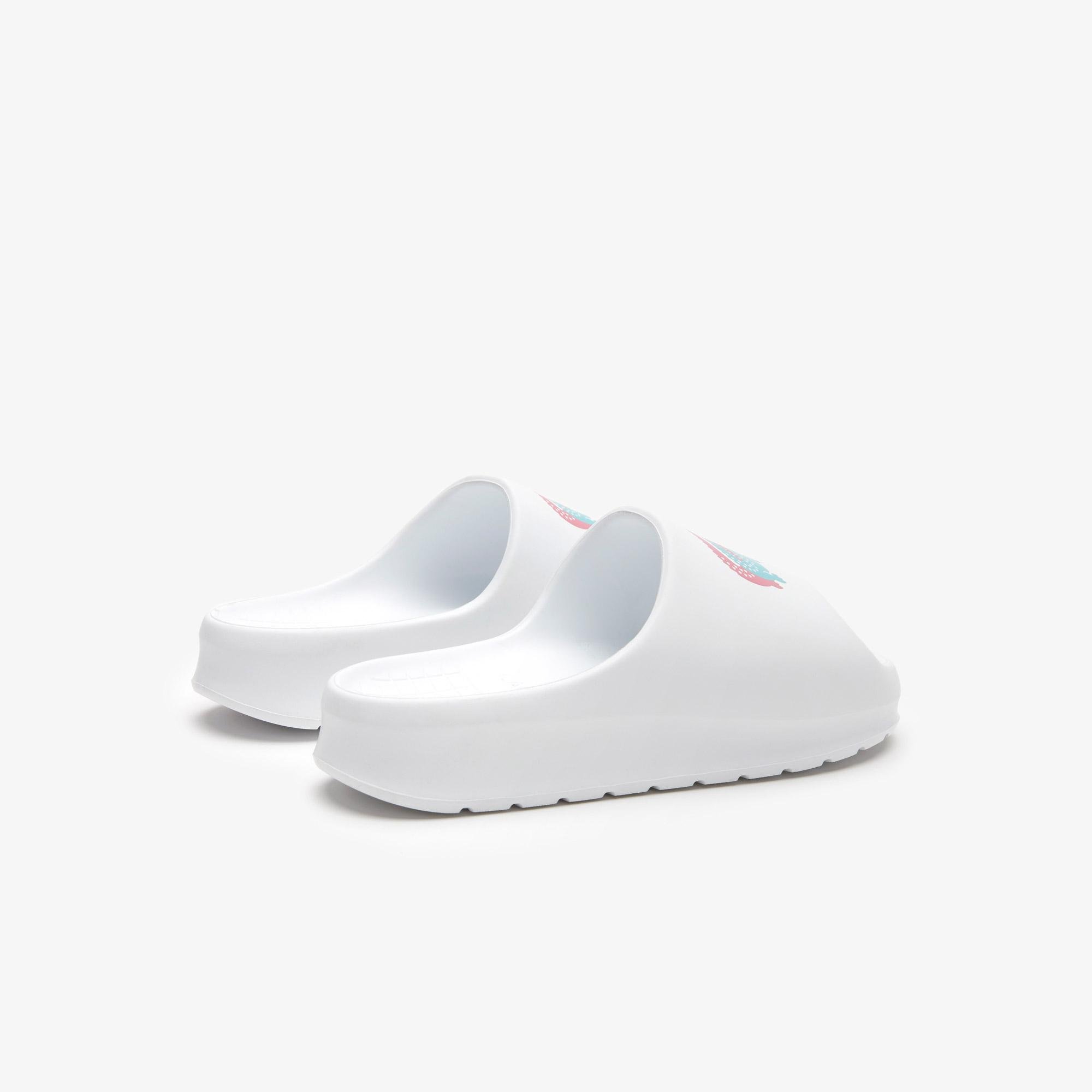 Dámské bílé pantofle Lacoste Serve Slide 2.0