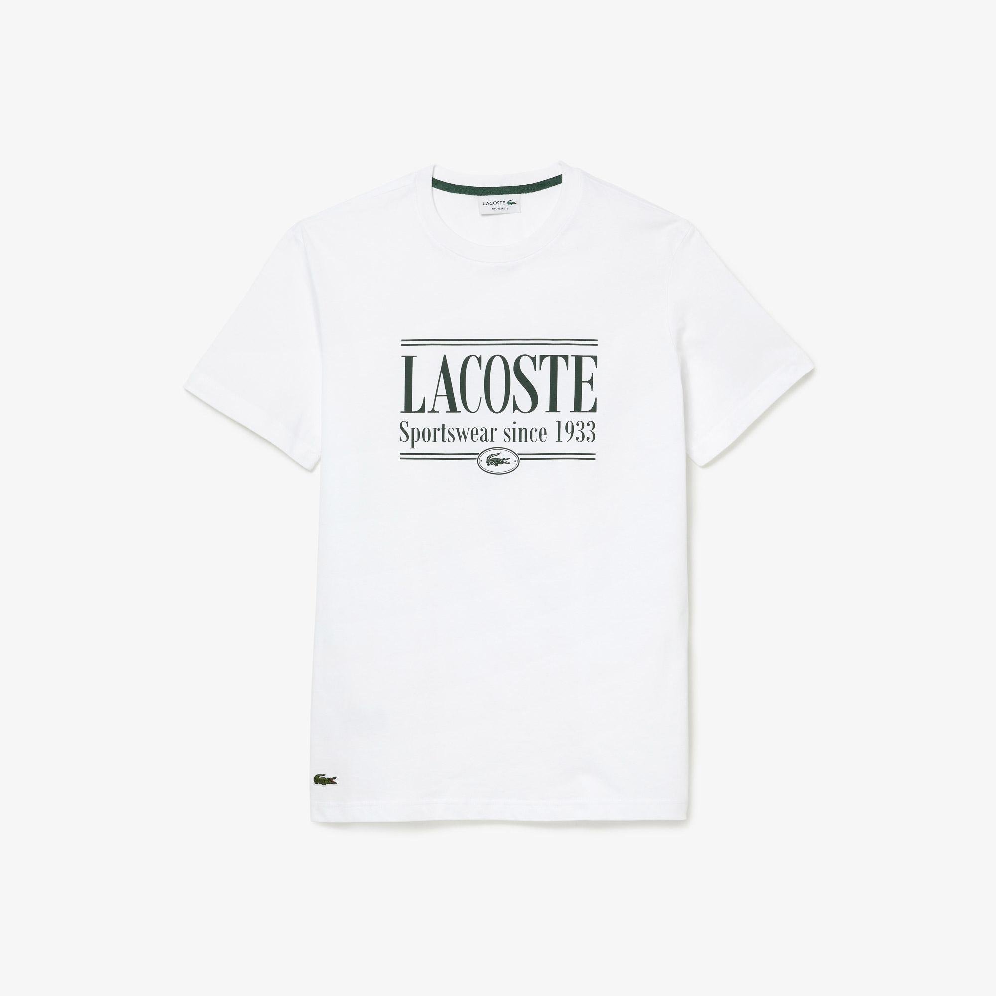 Lacoste pánské žerzejové tričko běžného střihu