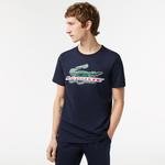 Lacoste męski T-shirt z bawełny organicznej Sport Regular Fit