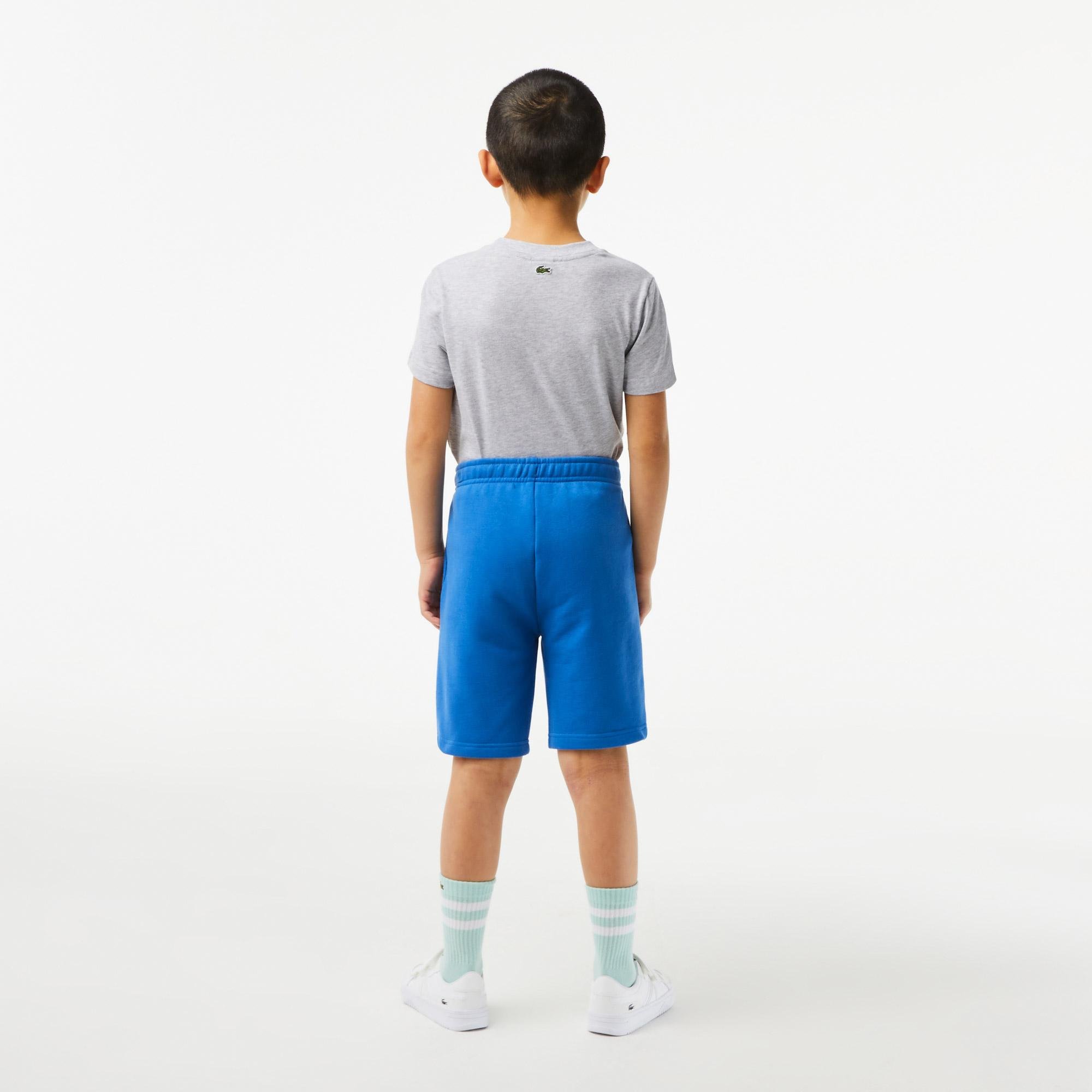 Lacoste Boys’  Organic Cotton Contrast Branding Shorts