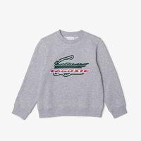 Lacoste Kids’  Organic Cotton Fleece SweatshirtCCA