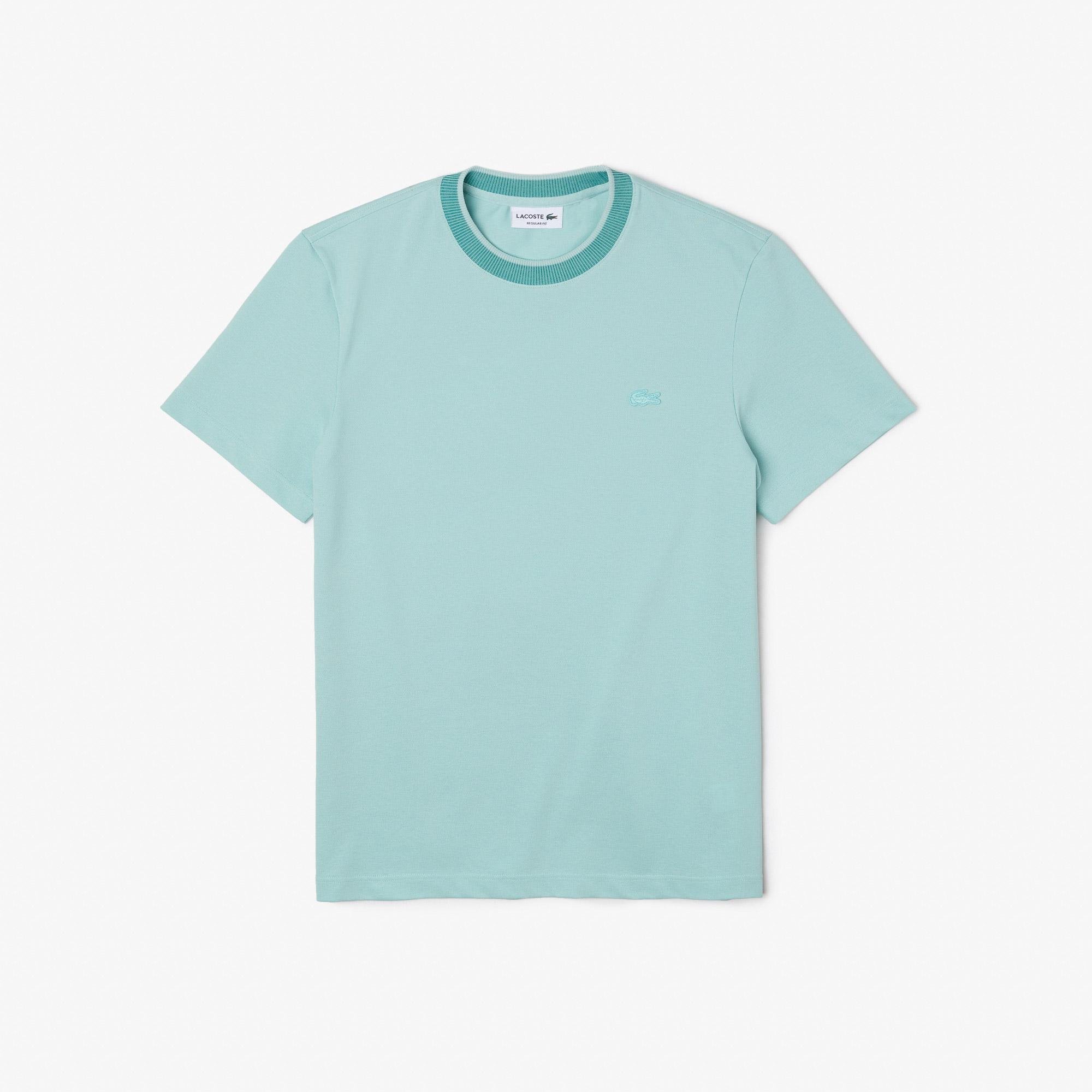 Lacoste męski T-shirt z elastycznej piki Regular Fit