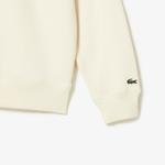 Lacoste Men’s  Zip Neck Loose Fit Organic Cotton Sweatshirt