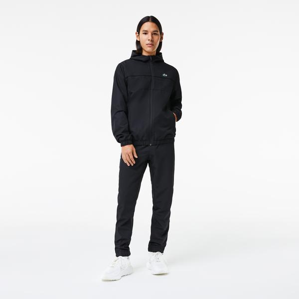 Lacoste SPORT Erkek Regular Fit Kapüşonlu  Siyah Eşofman Takımı