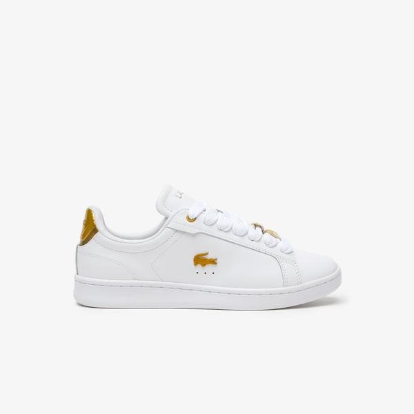Lacoste Women's  Carnaby Pro Leather Metallic Detailing Trainers
