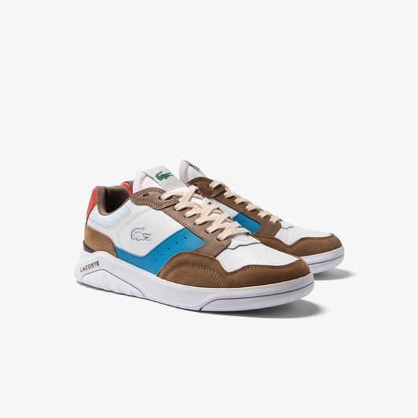 Lacoste Men's Game Advance Luxe Leather Colour Block Trainers