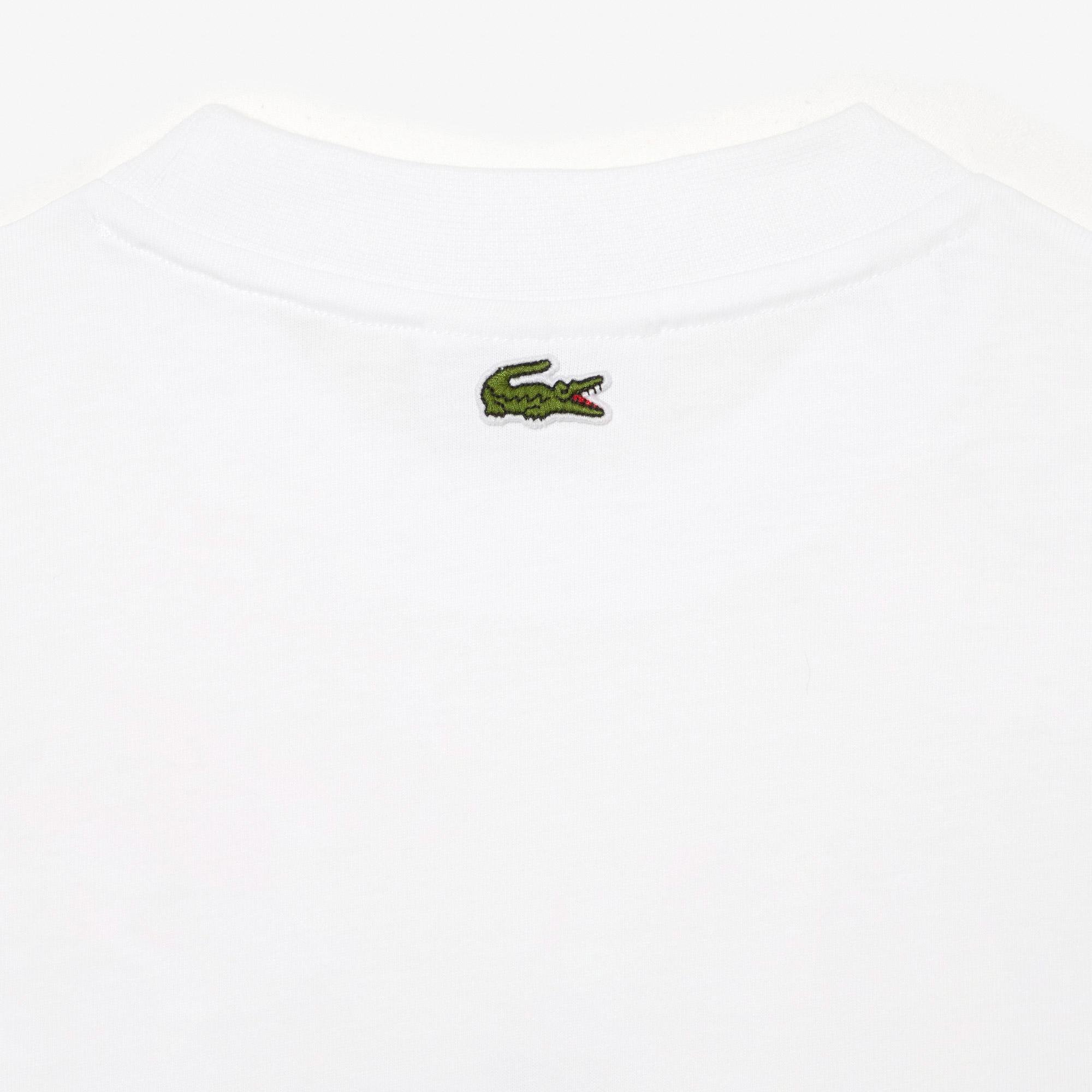 Dámske nadrozmerné tričko Lacoste so sieťovou potlačou