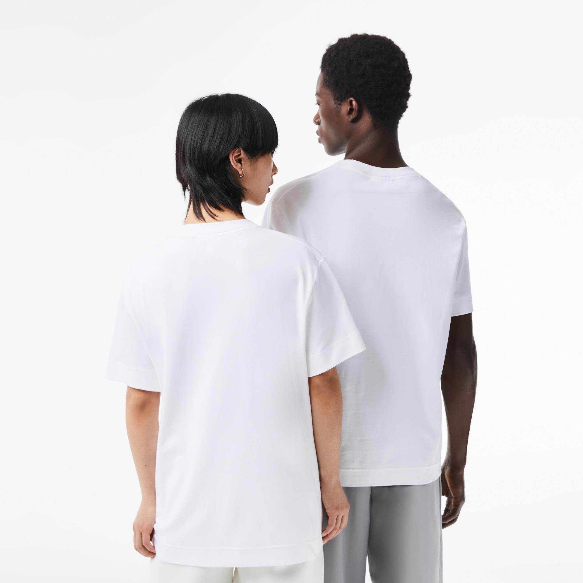 Lacoste Unisex tričko z organickej bavlny s okrúhlym výstrihom