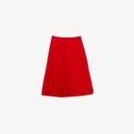 Lacoste dámská splývavá skládaná sukně s poloelastickým pasem