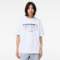 Lacoste męski T-shirt z piki z bawełny organicznej Loose Fit001