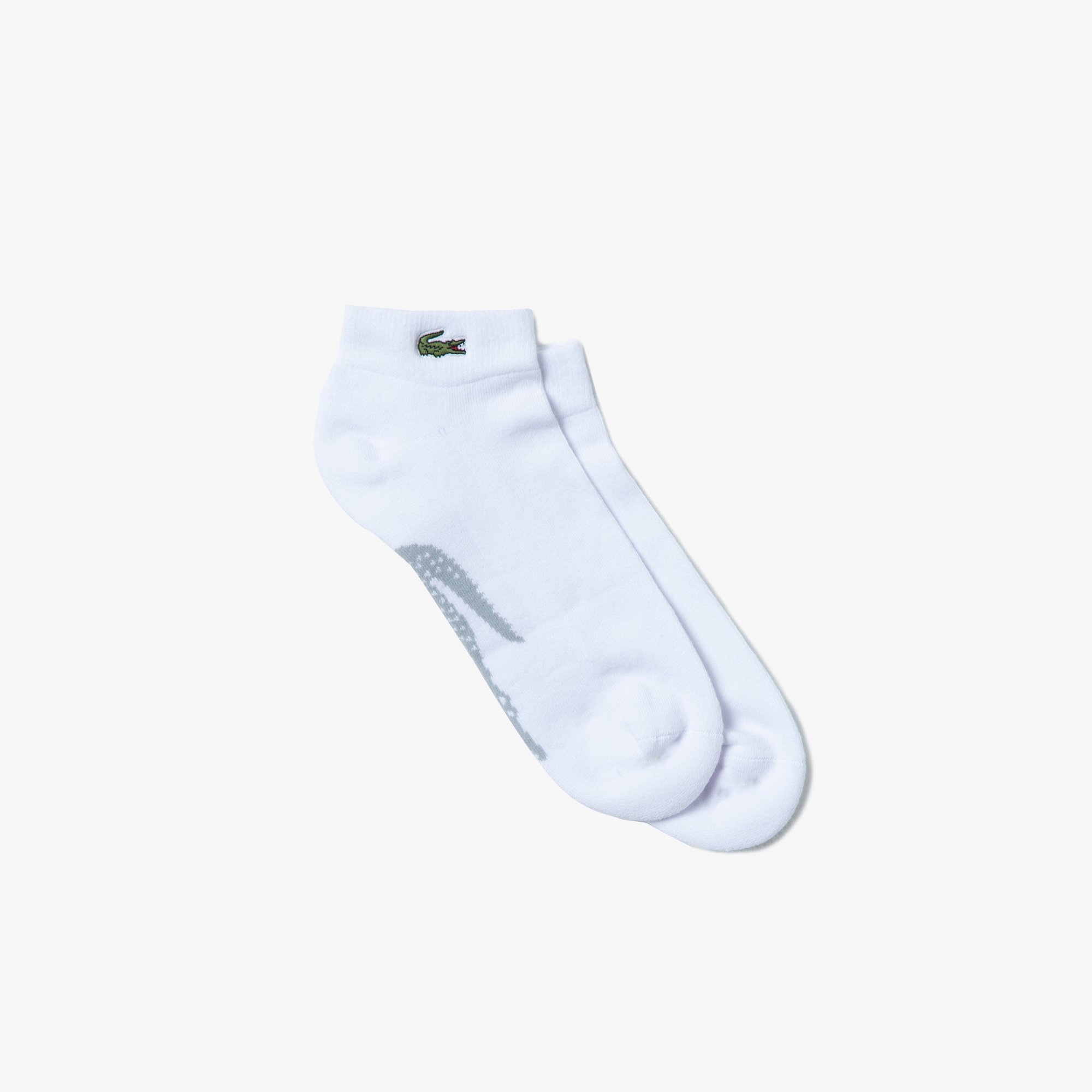 Lacoste Unisex Baskılı Beyaz Çorap. 1