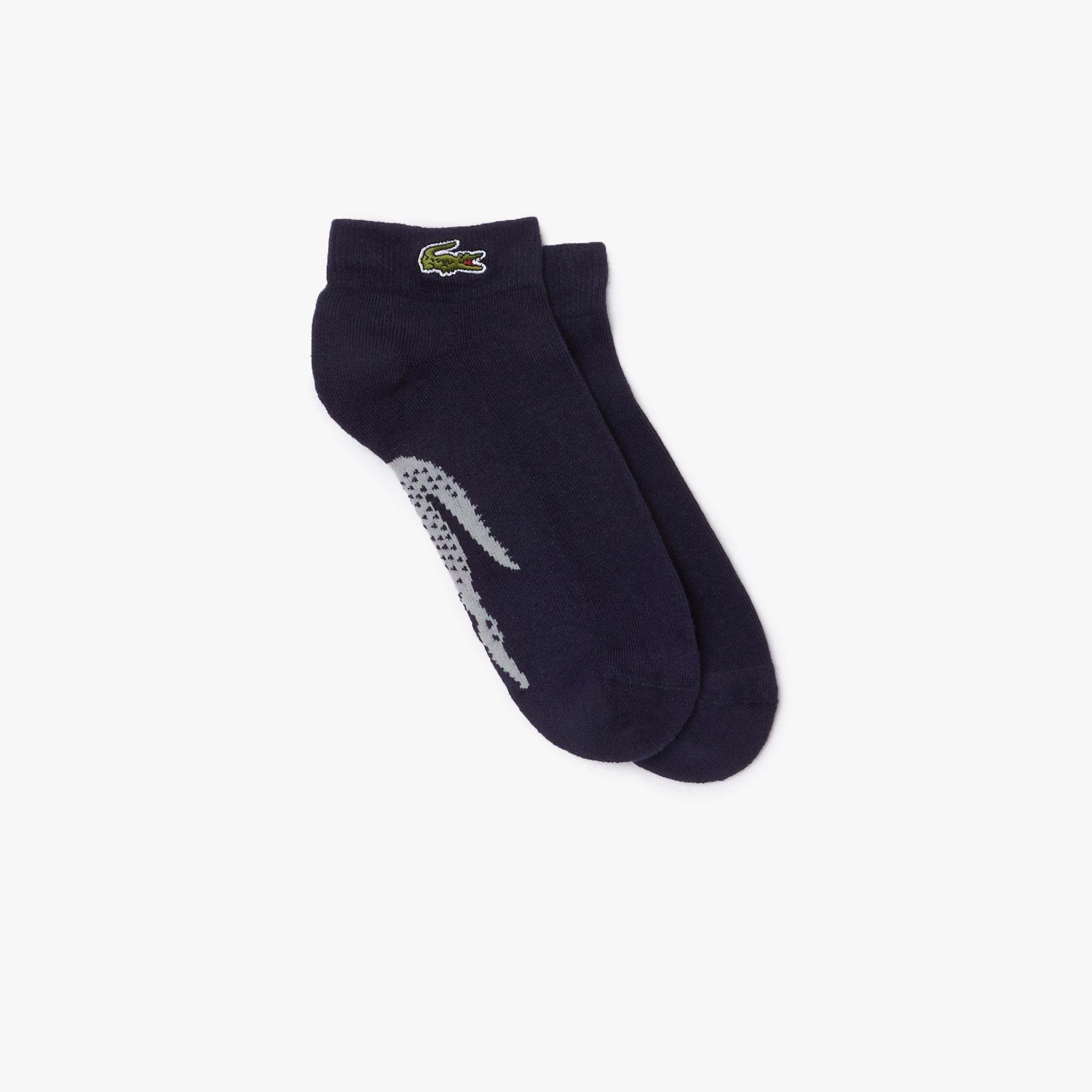 Lacoste Unisex Baskılı Lacivert Çorap. 2
