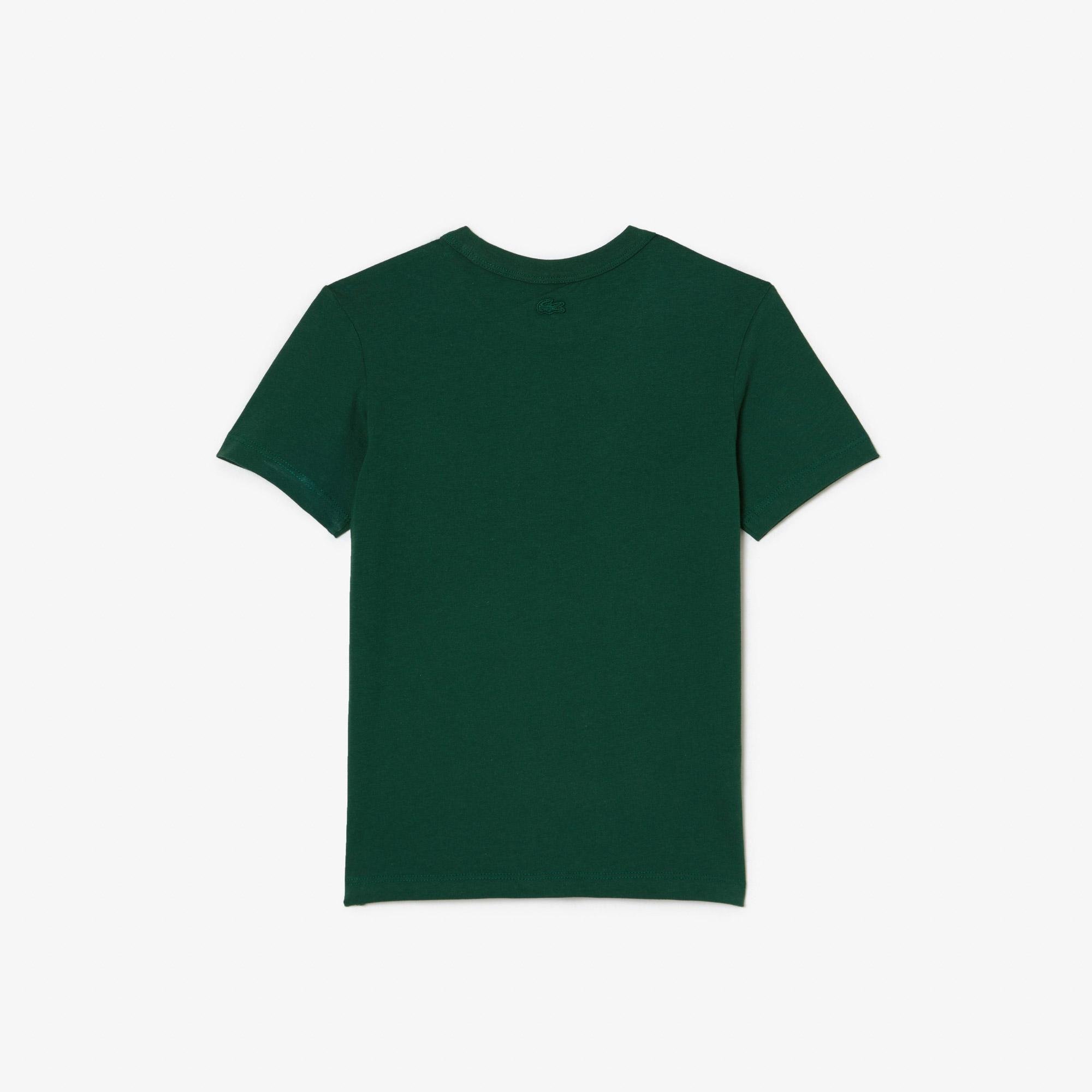 Lacoste x Netflix dětské tričko z organické bavlny s potiskem