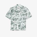 Lacoste Men’s  x Netflix Short Sleeve Printed Shirt