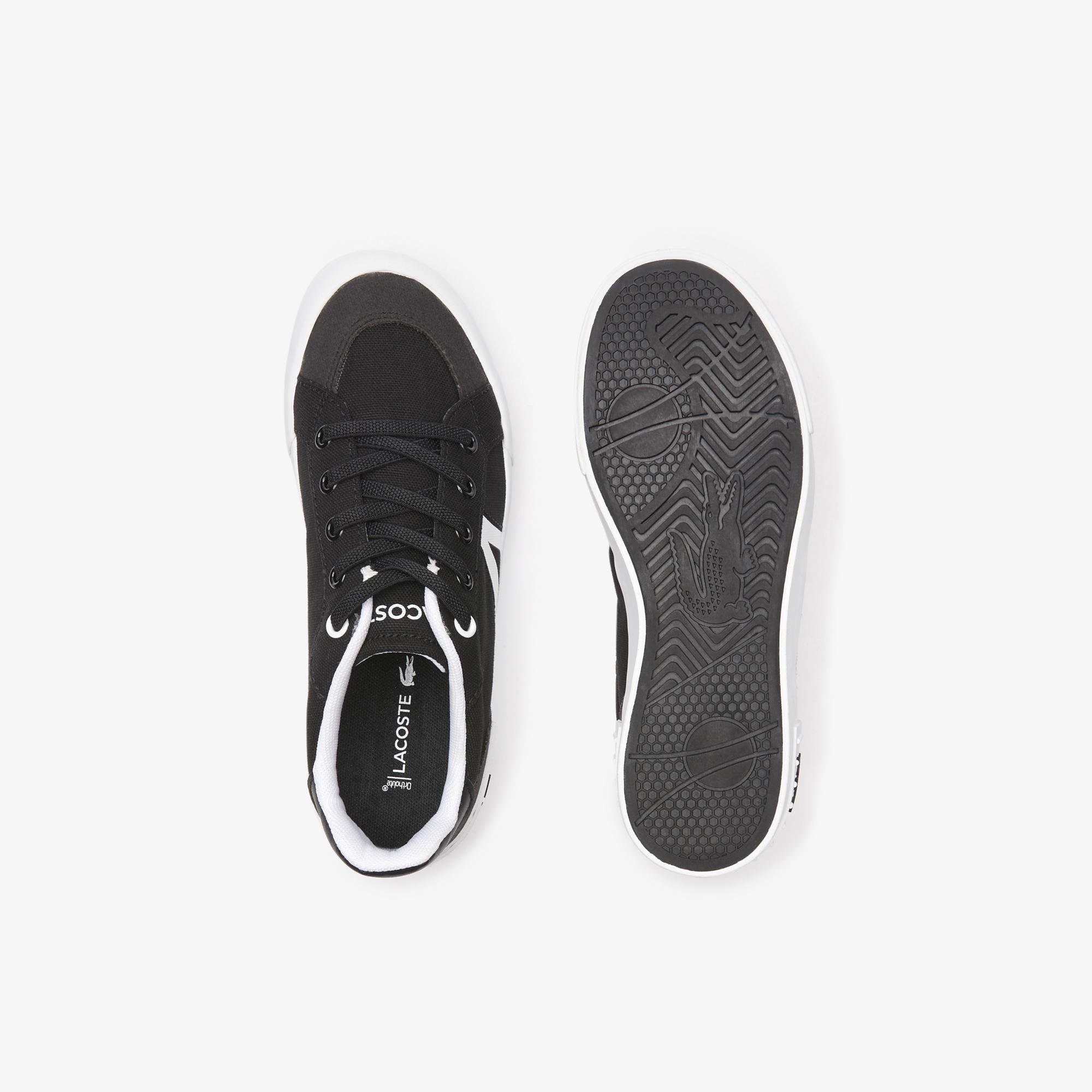 Lacoste L004 Çocuk Siyah Sneaker. 4