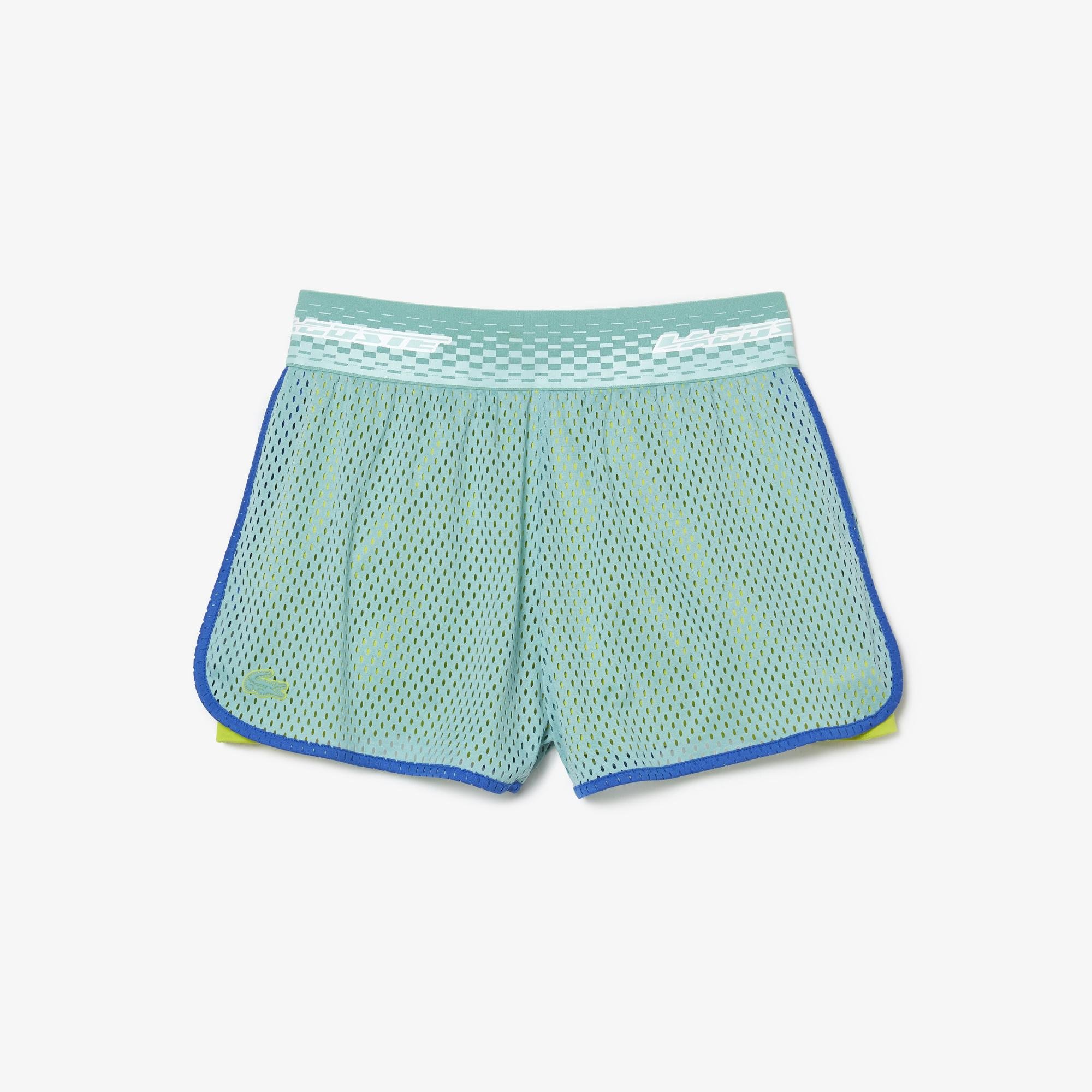 Lacoste dámské tenisové šortky se všitými kraťasy