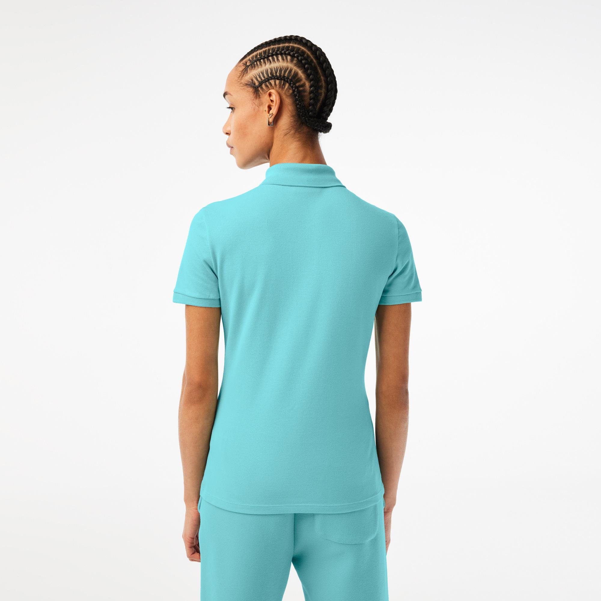 Lacoste damska koszulka polo z elastycznej bawełny Slim Fit