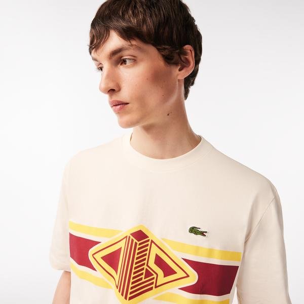 Lacoste pánske tričko s okrúhlym výstrihom s voľným strihom