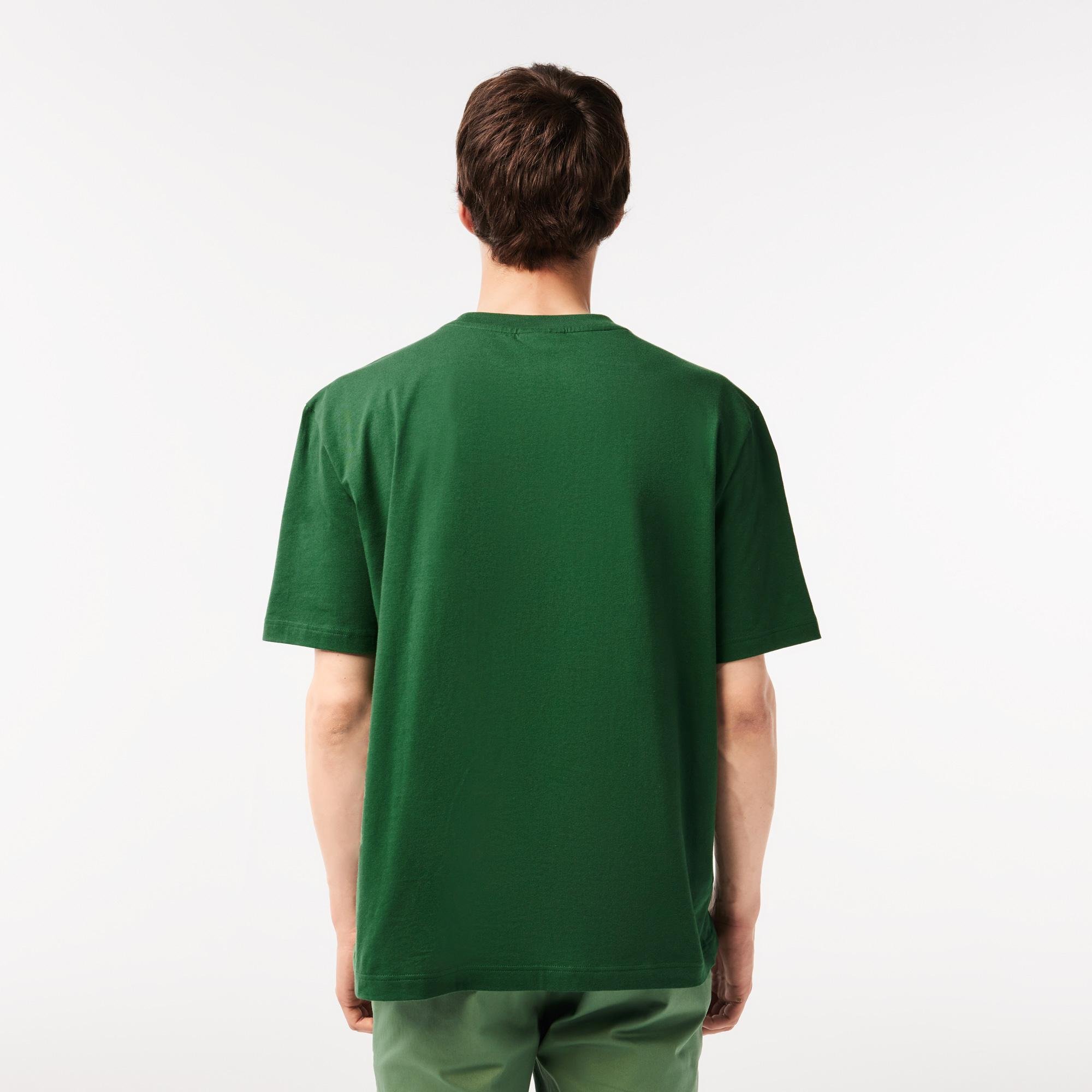 Lacoste pánské tričko s kulatým výstřihem a volným střihem s potiskem