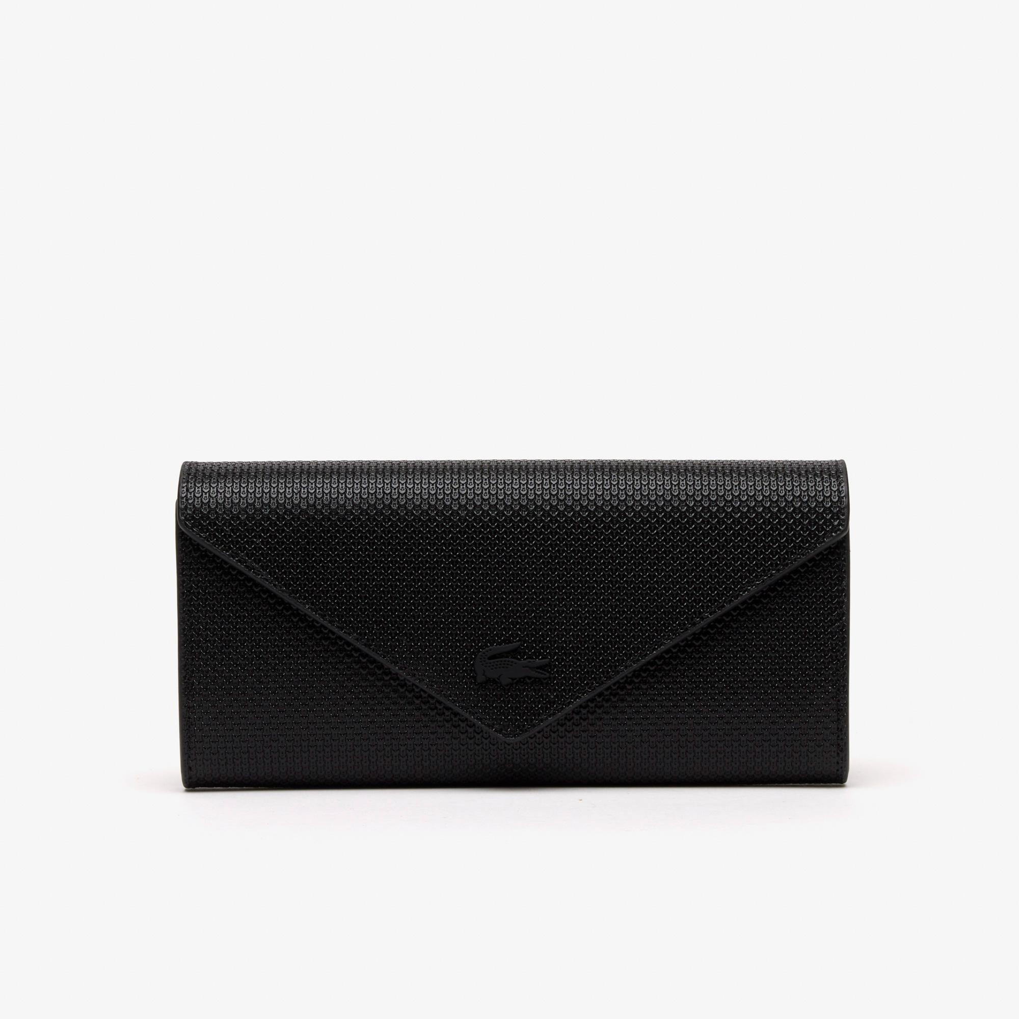 Lacoste Women’s Chantaco Calfskin Leather Flap Close Wallet