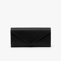 Lacoste Women’s Chantaco Calfskin Leather Flap Close Wallet000
