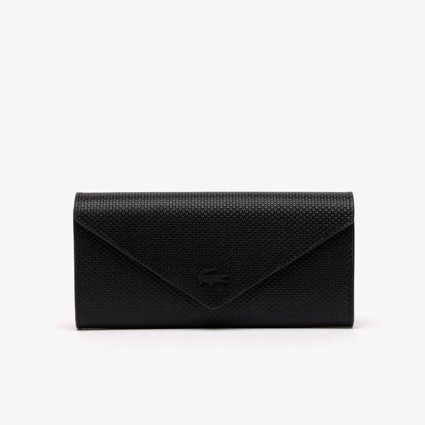 Lacoste Women’s Chantaco Calfskin Leather Flap Close Wallet