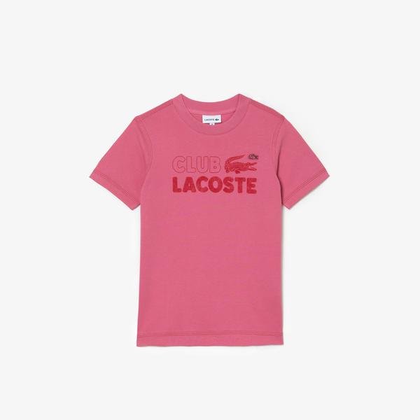Lacoste Kids’ Branded Print Organic Cotton T-shirt 