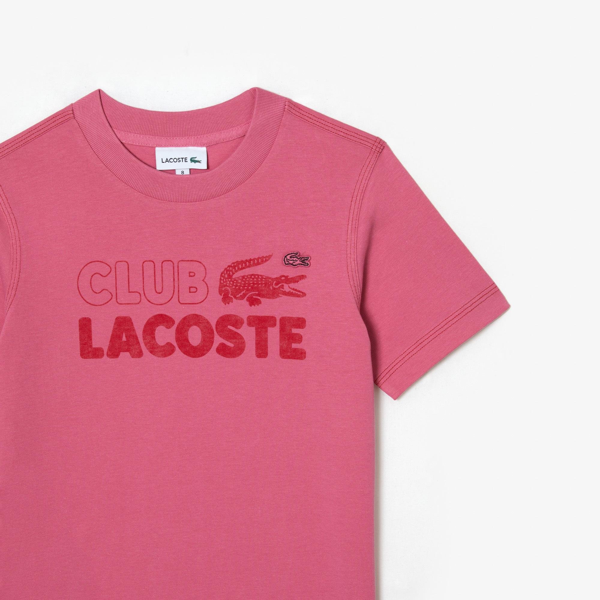 Detské značkové tričko Lacoste z organickej bavlny 