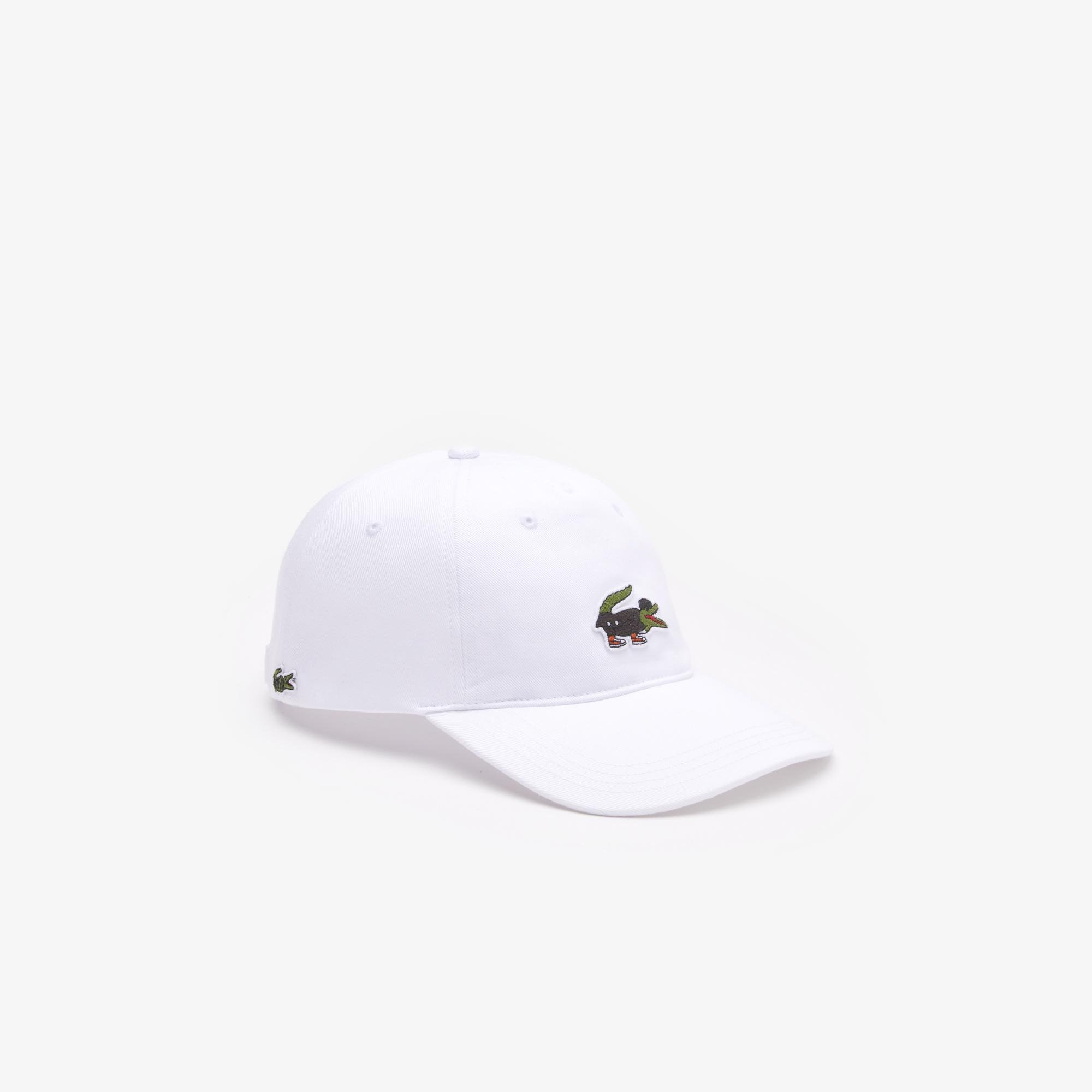Lacoste x Netflix Unisex Beyaz Şapka. 2